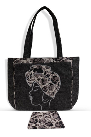 Grey-African-Woman-Tote-and