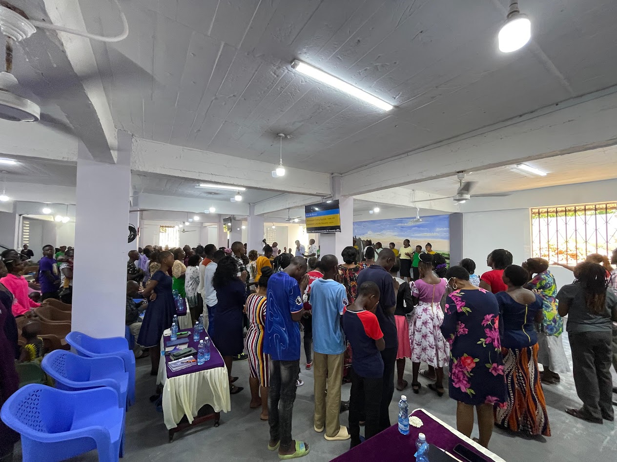 A large group gathered inside the GDP Mombasa Multiplex Center