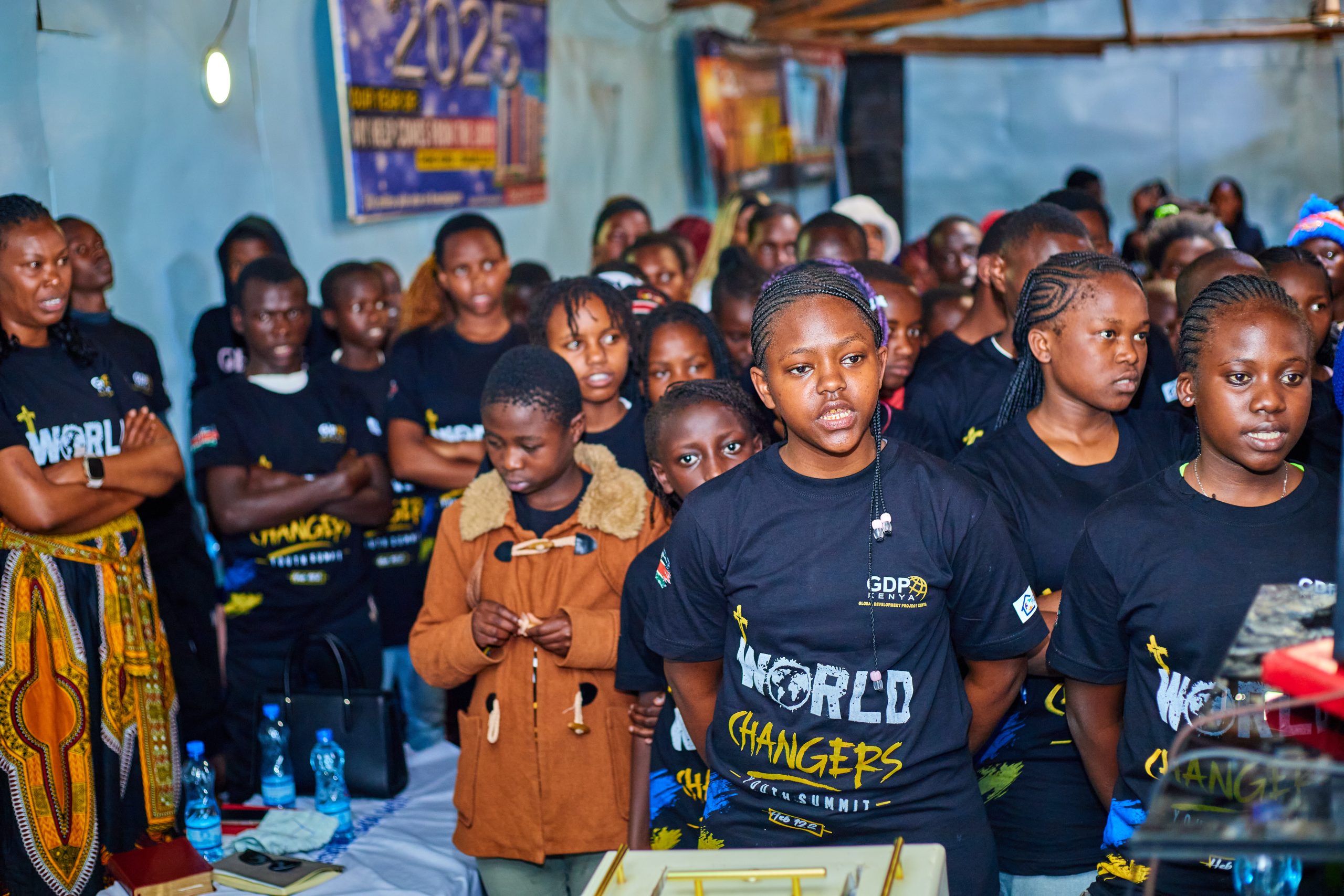Youth gathered at a World Changers Youth Summit session in Nairobi