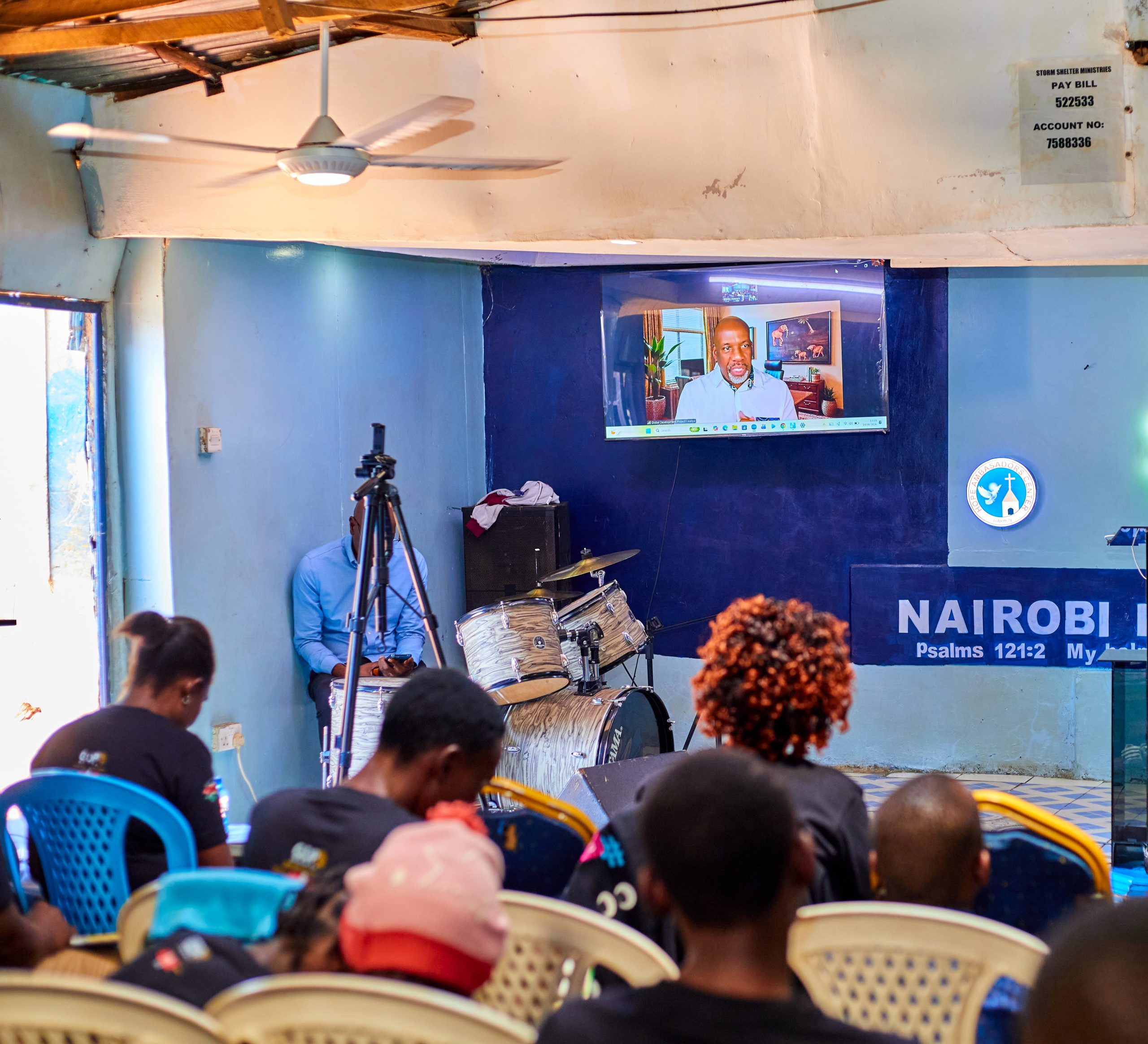 GDP Director Michael Wright teaching a seminar by video call to the World Changers Youth Summit